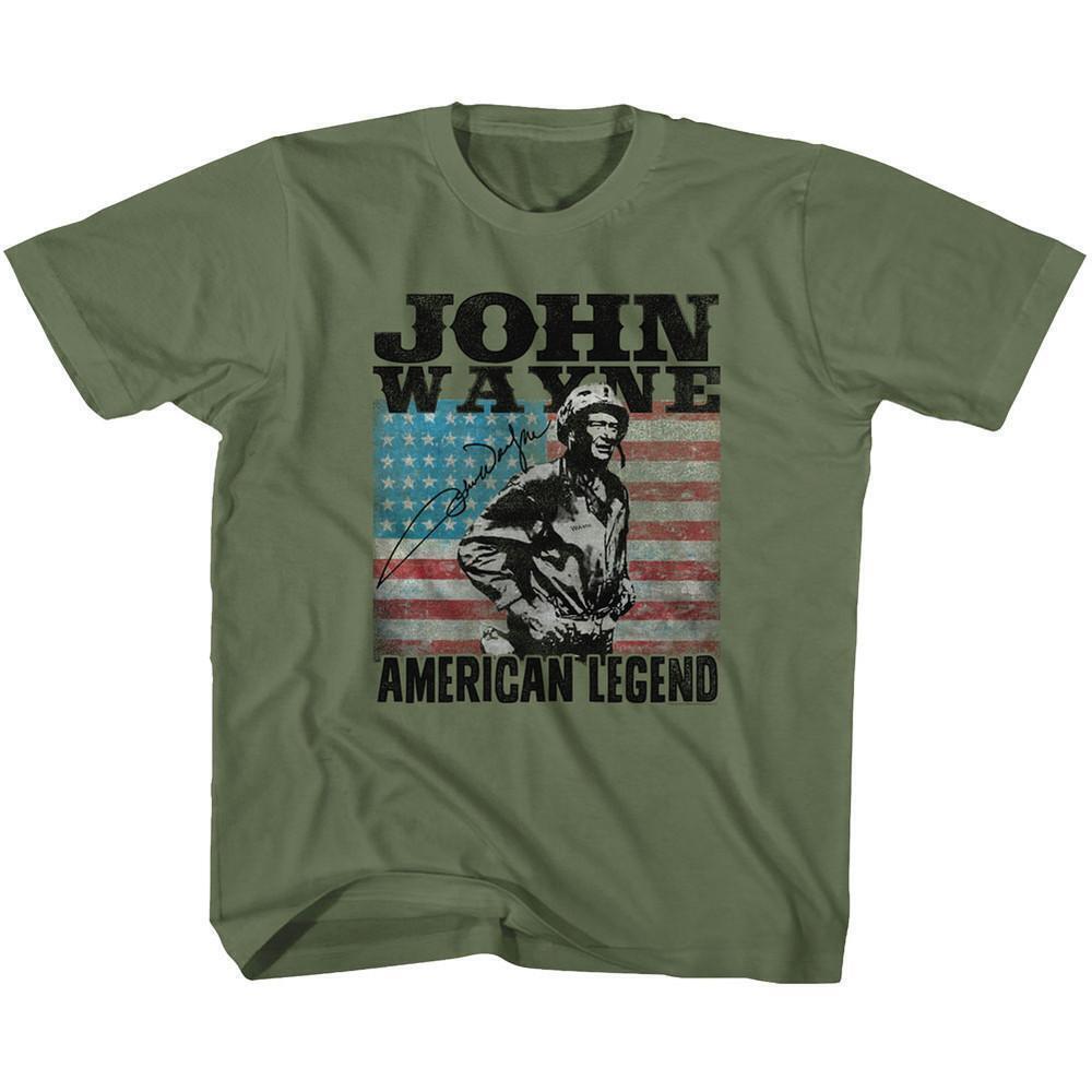 John Wayne American Legend Military Green T Shirt